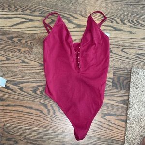 Forever21 Seamless Ribbed Bodysuit
